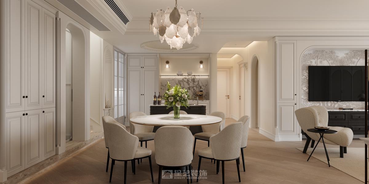 法式奶油风格复式雅居