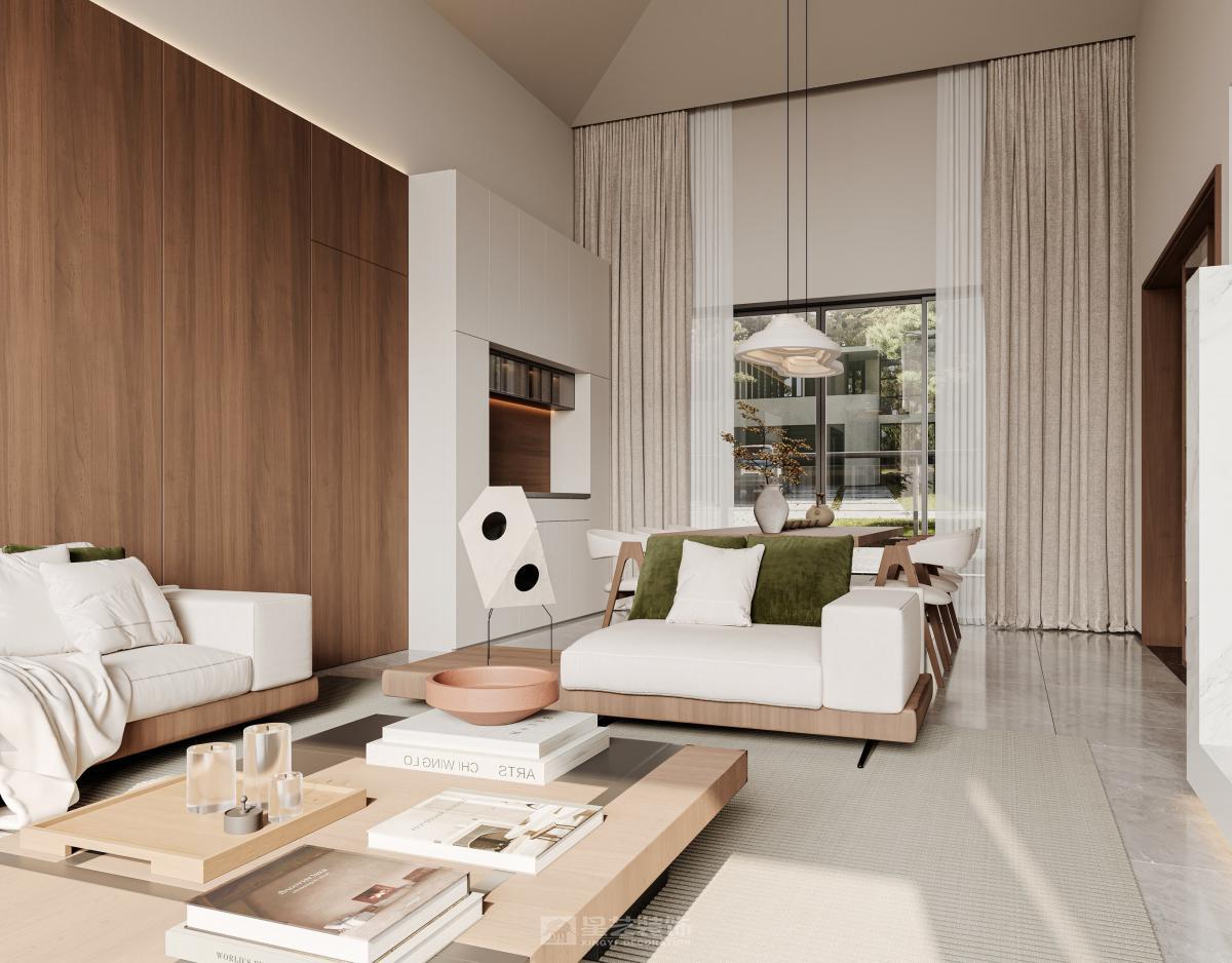 挑空复式｜干净的家主打的就是温柔和舒适